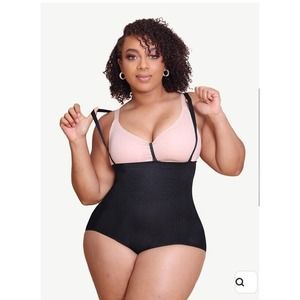 SHAPELLX Women's PowerConceal Seamless High-Waisted Shaper Black Size XL/2XL